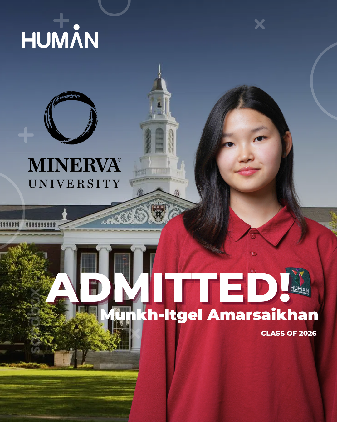 Munkh-Itgel Amarsaikhan — Minerva University ADMITTED